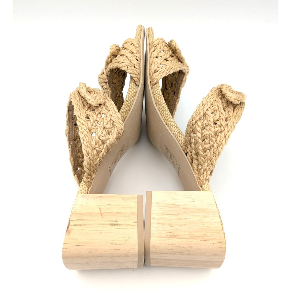 Dolce Vita  Niyah Slide Sandals Women's Natural Raffia Size US11 - Picture 5 of 10